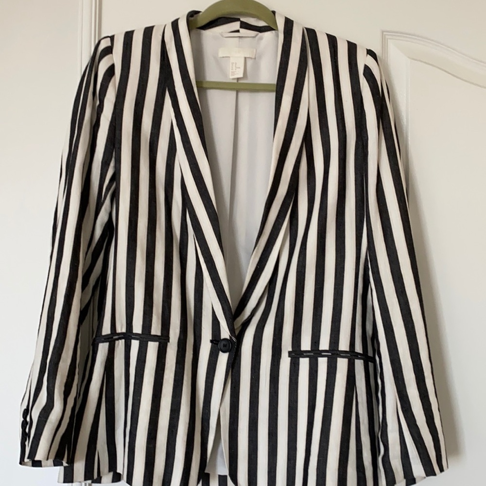 H&M women’s striped blazer